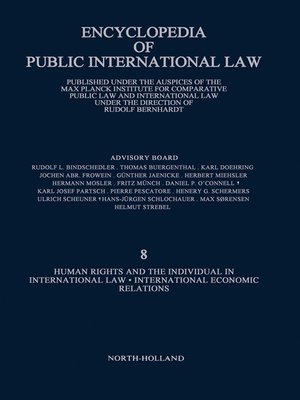 cover image of Enclyclopedia of Public International Law